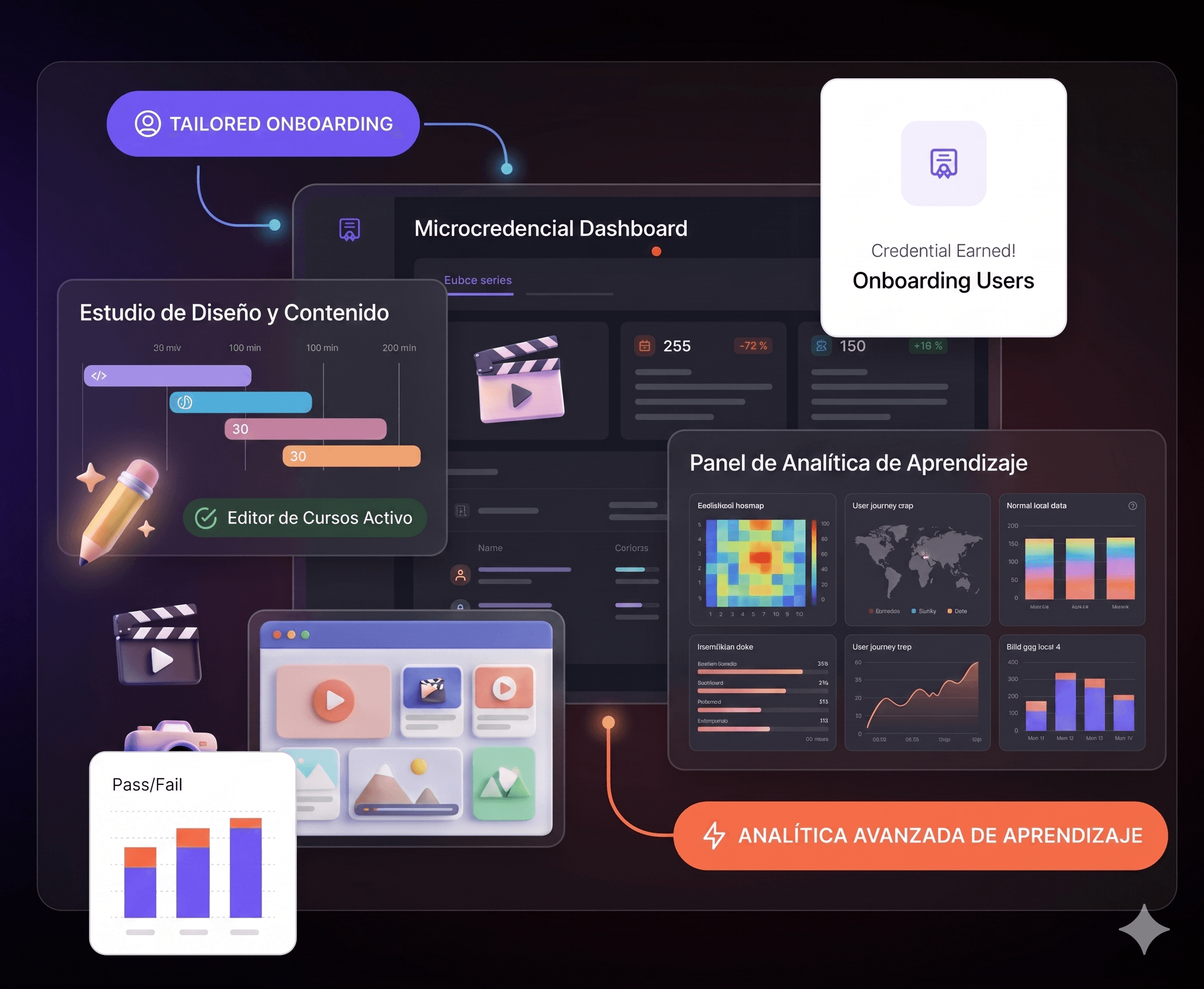 Merahki analytics dashboard — trained vs. untrained cohort comparison