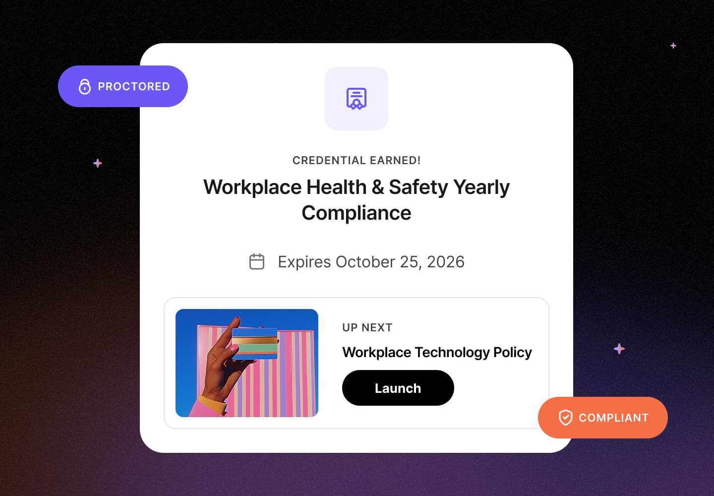 Compliance automation dashboard